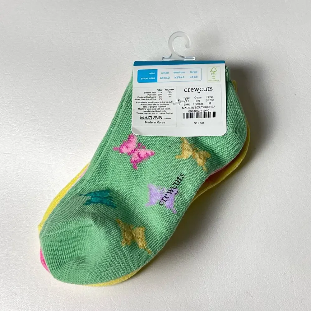 Crewcuts Multi-pack  Summer Style Socks  Sz M  NWT